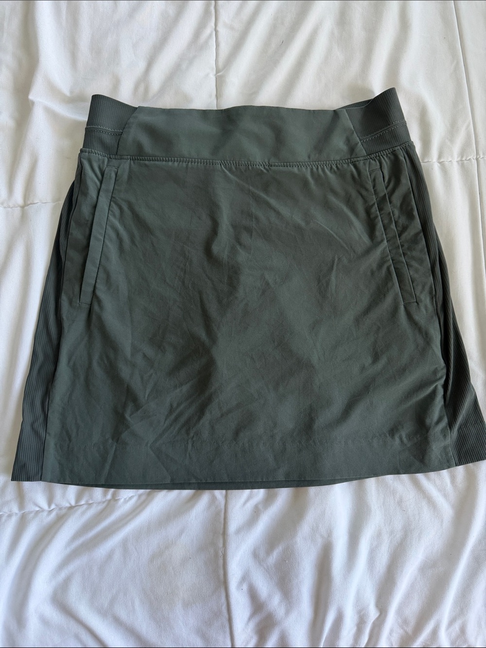 Athleta Olive Green Skort with Side Panels